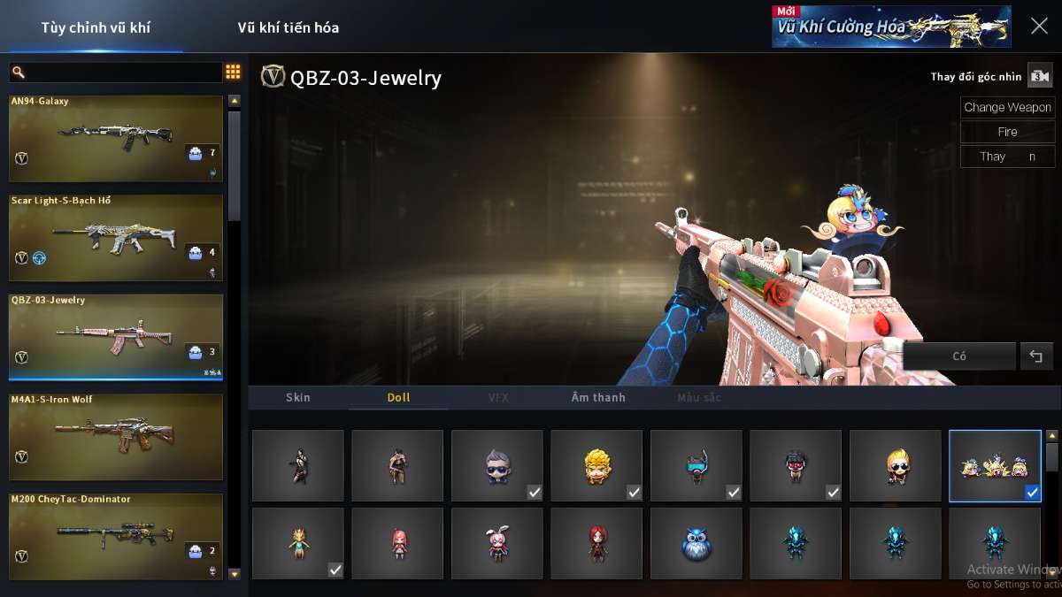 shop acc cf uy tin gia re